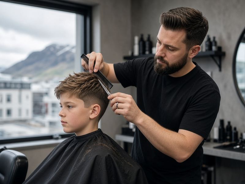 Kids cut at Barbershop Keenwharf